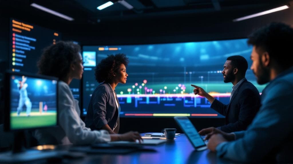 CricketPulse Data platform dashboard showing live ball-by-ball event stream